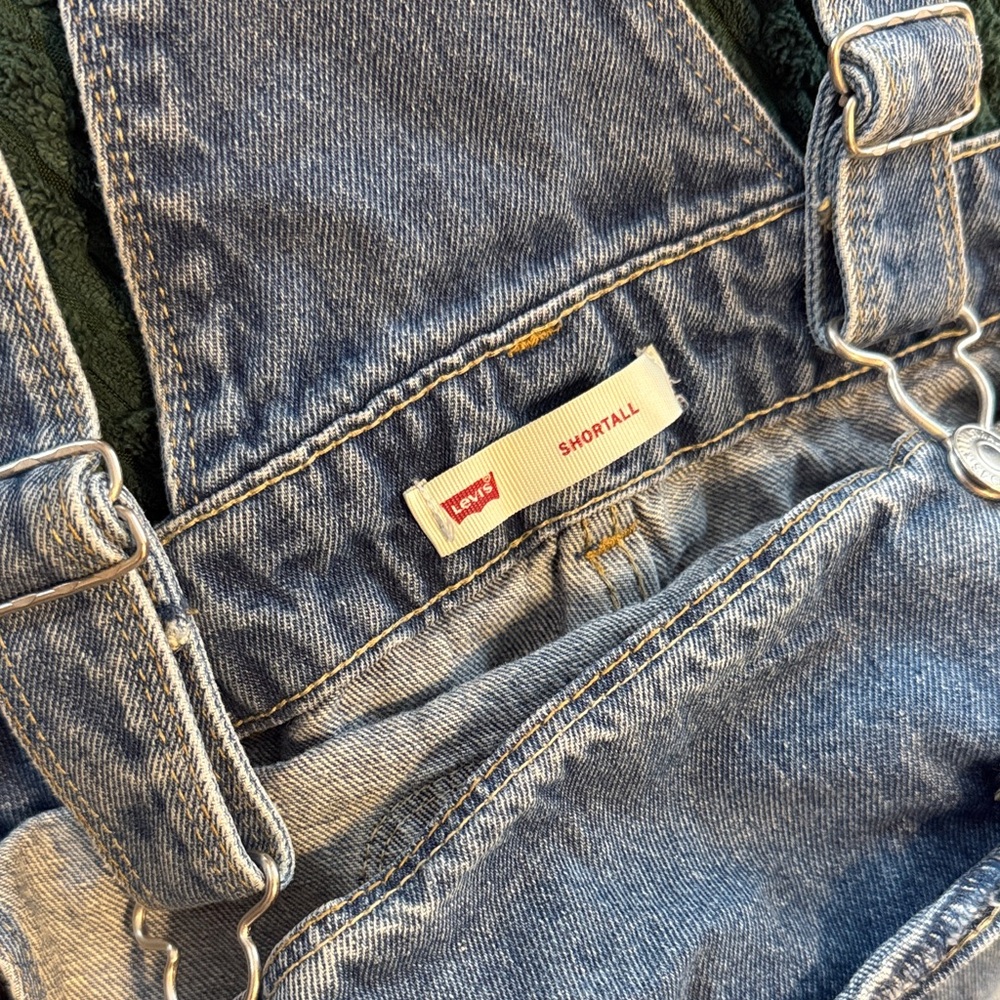 Levi's Classic Blue Denim Shortalls